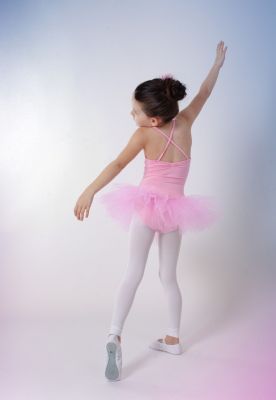 Mädchen Ballett Kleider Spaghetti-Träger Ballettkleid mit Tütü Rock Ballettanzug 
