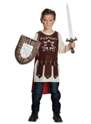 Ritter Set Schwert und Schild mit Drachenmotiv oder Helm Gladiator 2-tlg 