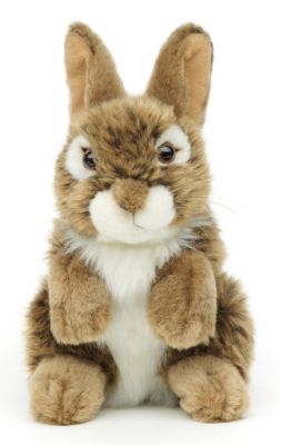 Uni Toys Hase Kaninchen braun sitzend Plüschtier Stofftier Kuscheltier 