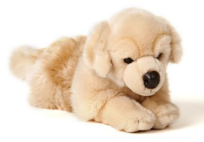 30 cm lang Uni-Toys Hund Golden Retriever liegend ca 