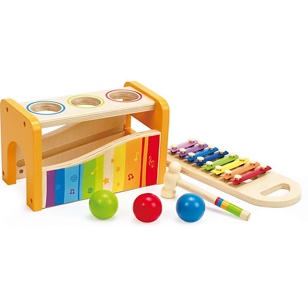 8 Schlüssel Hühnchen-Hackspielzeug Holz Xylophon Spielzeug mit verschiedenen Klängen Xylophon Rich-home Hühnchen Xylophon-Spielzeug für Hühnerstallkäfige 