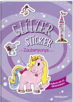 Image of Buch - Glitzer-Sticker Malbuch. Zauberponys