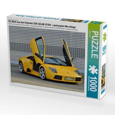 CALVENDO® Puzzle CALVENDO Puzzle DER GELBE STIER Lamborghini Murciélago 1000 Teile Foto-Puzzle für glückliche Stunden