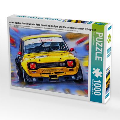 CALVENDO® Puzzle CALVENDO Puzzle In den 1970er Jahren war der Ford Escort bei Rallyes und Rundstreckenrennen erfolgreich 1000 Teile Foto-Puzzle für glückliche Stunden