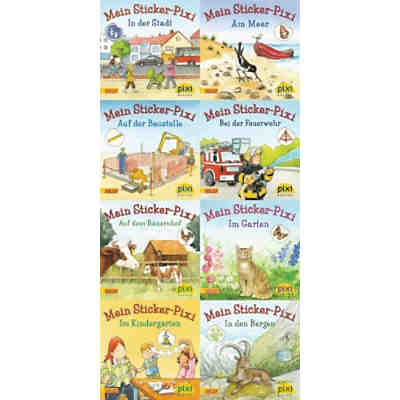 Pixi Bücher: Meine Sticker-Pixis, 8 Hefte