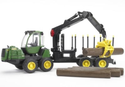 Bruder Forstwirtschaft John Deere 1210E Rückezug m Holzgreifer Modell Spielzeug 