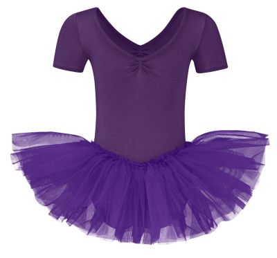 aus Baumwolle mit Glitzersteinen tanzmuster ® Ballettkleid Mädchen Tutu Nele Ballettkleidung fürs Kinder Ballett 