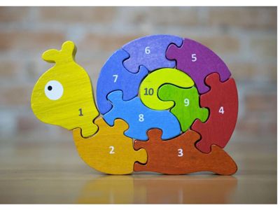 LK Trend &amp; Style Holzpuzzle Zahlenschnecke GU7419