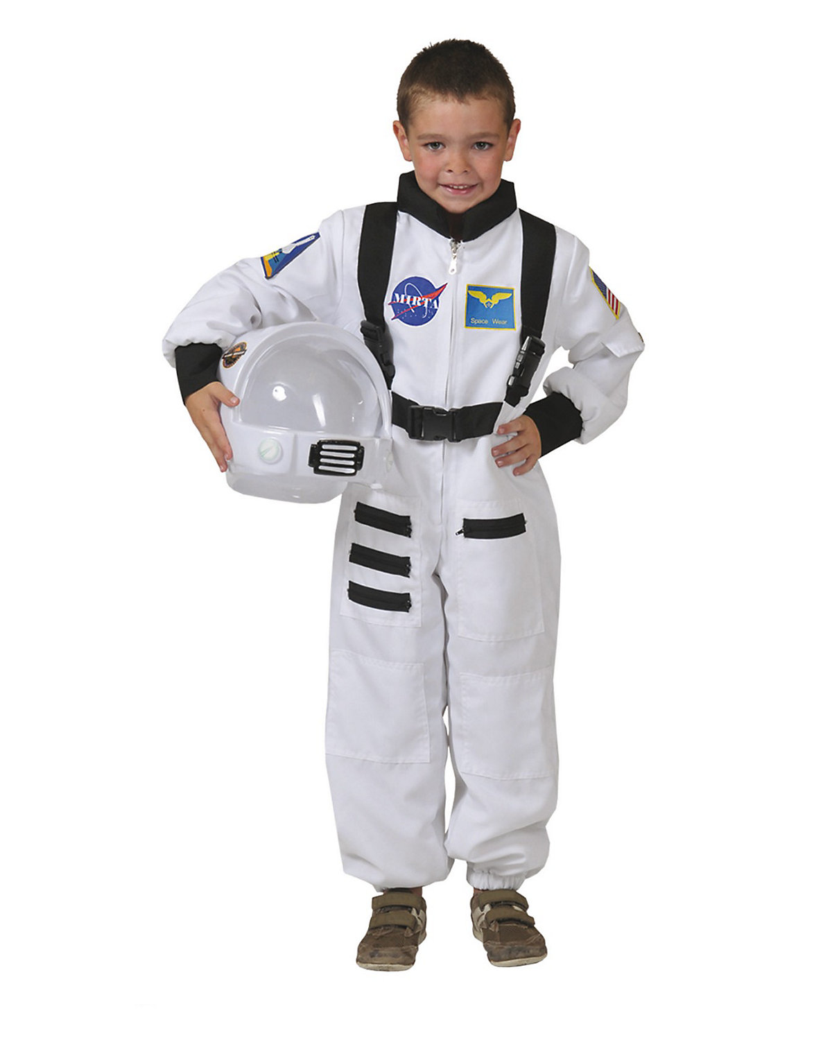 Funny Fashion Kostüm Astronaut Overall weiss