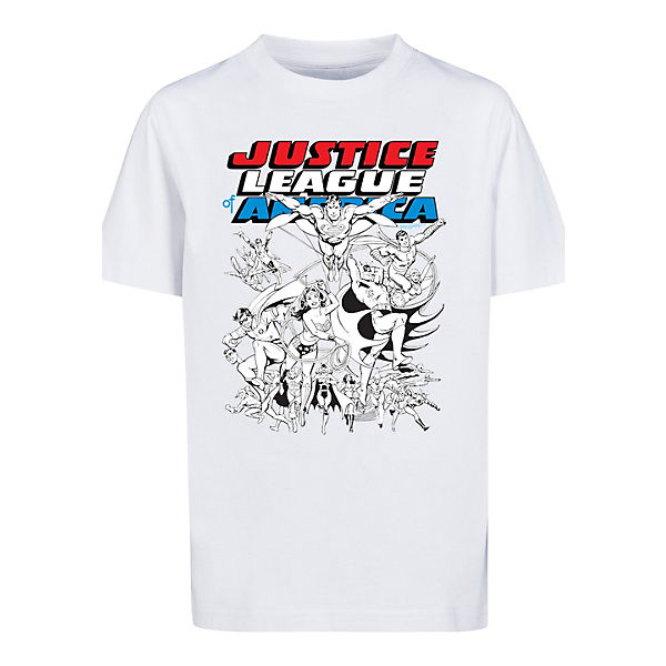 T-Shirt DC Comics Justice League Superhelden Mono Action Pose T-Shirts