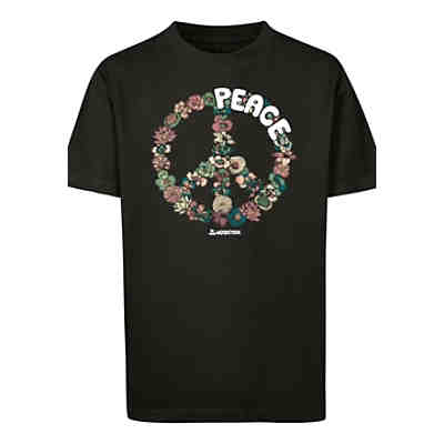 Woodstock Peace Zeichen Blumen T-Shirts