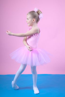 rosa Ballettkleidung Ballett Trikot tanzmuster Mädchen Ballettkleid "Helena" 