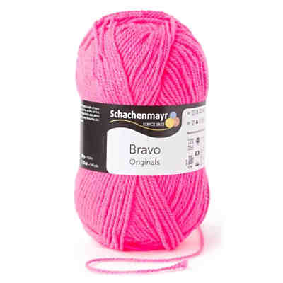 Handstrickgarne Bravo, 50g Neon Pink