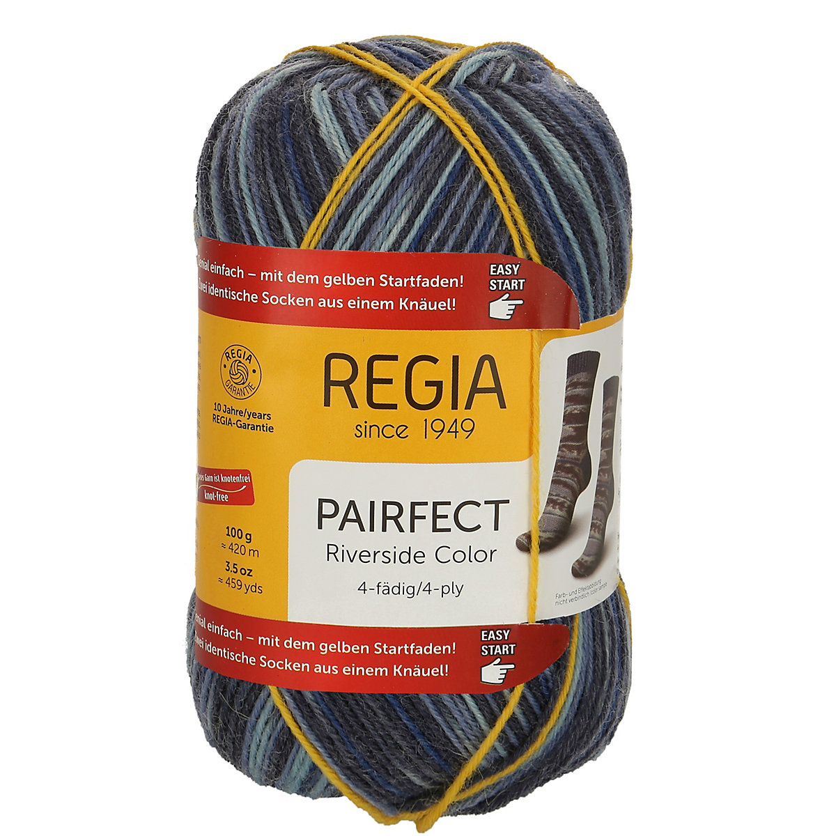 REGIA Handstrickgarne Pairfect 4-fädig 100g Pier color