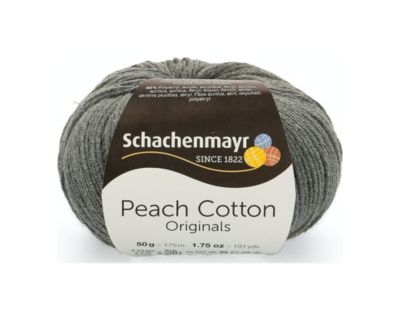 Schachenmayr Handstrickgarne Peach Cotton 50g anthrazit