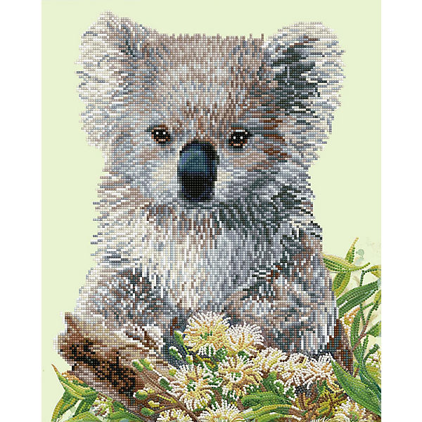 DIAMOND DOTZ® Original Diamond Painting Set "Koala and Eucalypus" 41 x 51 cm ab 8 Jahren (DD10.055)