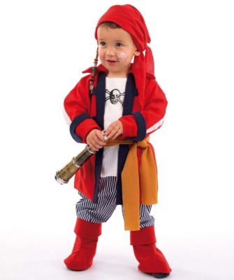 98 104 110 Komplettset mit Augenklappe #1680 Pirat Jungen Kinder Kostüm Gr 