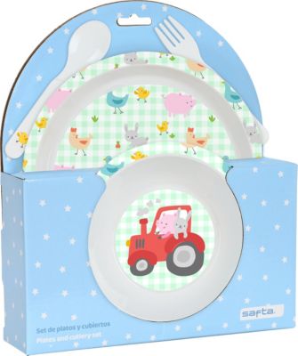 Geschenktüte Haba Geschenkset Traktor 4-teilig Geburtsgeschenk oder Mitbringsel inkl 