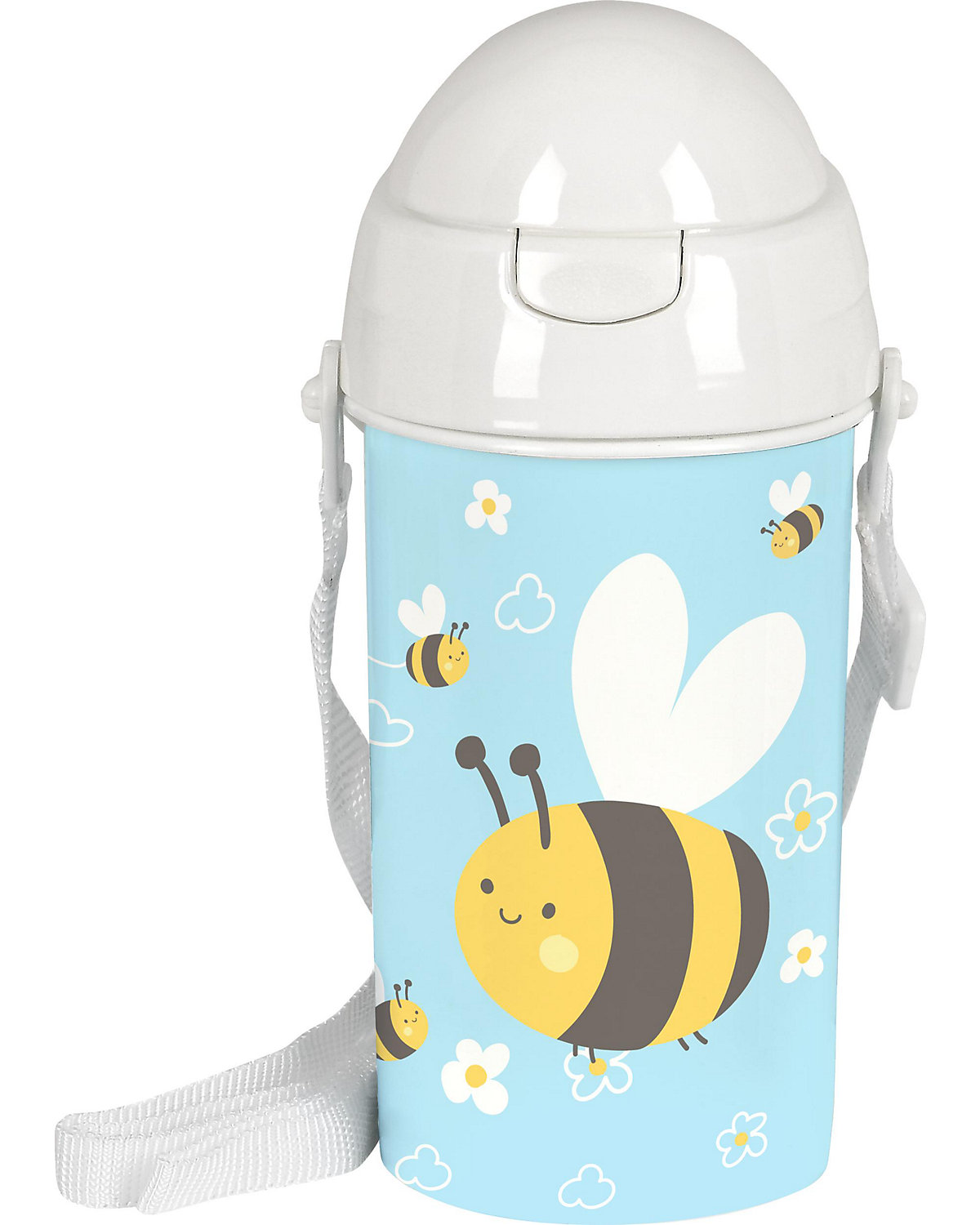 safta Trinkflasche Bee automatische Öffnung inkl. Halm 500 ml