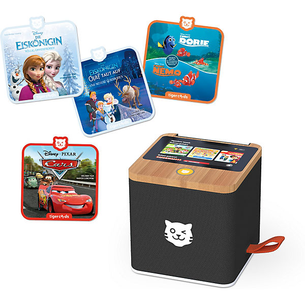 Tigerbox Touch Disney Bundle + 4 Hörspiel-Karten, schwarz