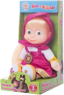 Мягкая игрушка Маша, 30 см, со звуком, Маша и Медведь, МУЛЬТИ-ПУЛЬТИ