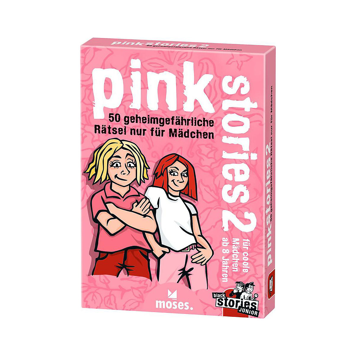 moses. Verlag Pink Stories 2 50 geheimgefährliche Rätsel nur für Mädchen