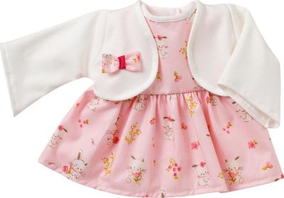 Schwenk Puppen Kleidung pink-weiß gestreifte Unterwäsche für 30-33 cm Puppen 