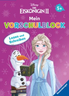 Image of Buch - Disney Die Eiskönigin 2 Mein Vorschulblock Lesen und Schreiben - Konzentration, Erstes Lesen und Schreiben und Rätseln Kinder ab 5 Jahren - Spielerisches Lernen Anna und Elsa - Fans ab Vor Kinder