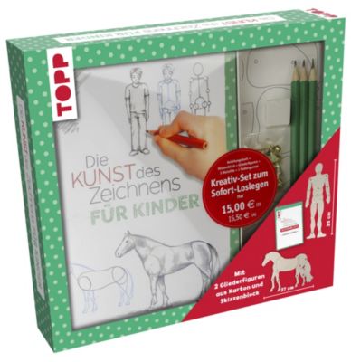 Image of Buch - Kreativ-Set Kunst des Zeichnens Kinder Erwachsene