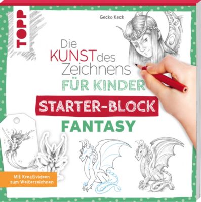 Image of Buch - Die Kunst des Zeichnens Kinder Starter-Block - Fantasy Kinder