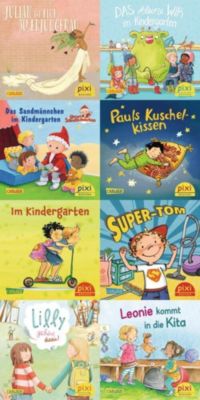 Image of Buch - Pixi-8er-Set 286: Pixis bunter Kindergarten (8x1 Exemplar), m. 2 Buch, 6 Teile