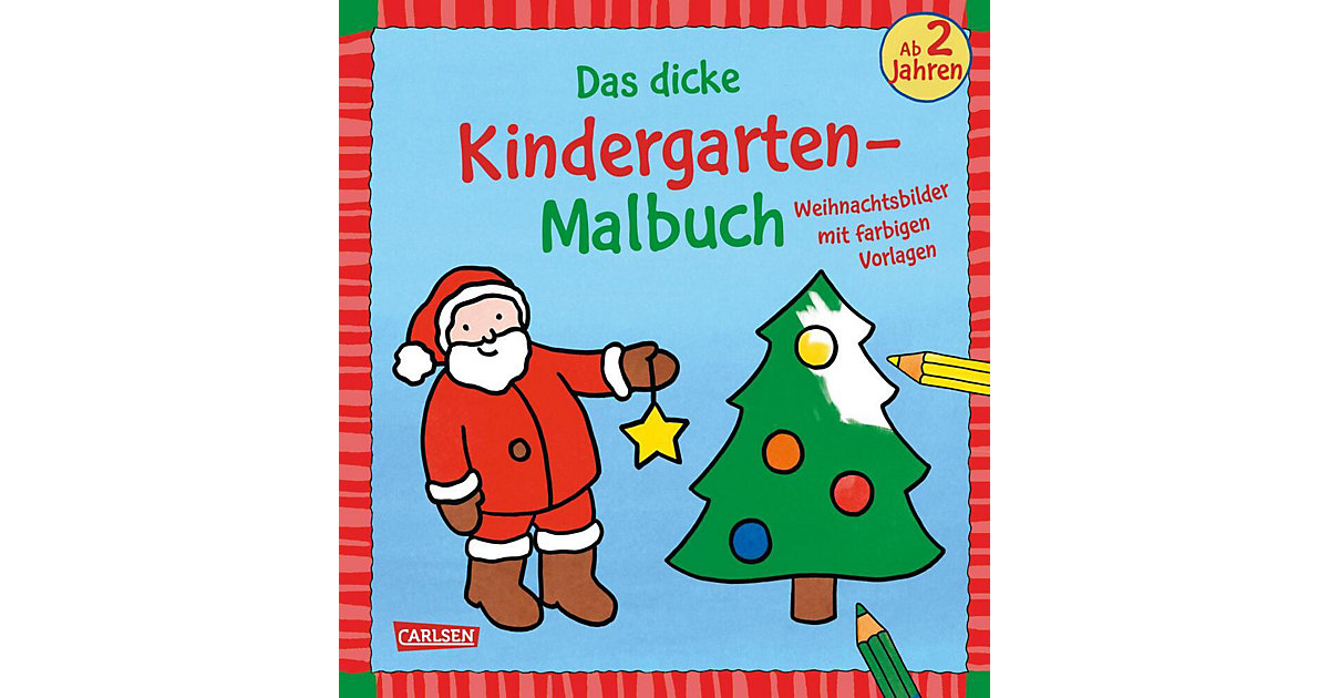 Spielzeug: Carlsen Verlag Buch - Das dicke Kindergarten-Malbuch Weihnachten