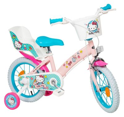 Hello Kitty 14 Zoll Kinderfahrrad Hello Kitty Original Lizenz Kinderrad Fahrrad Spielrad 