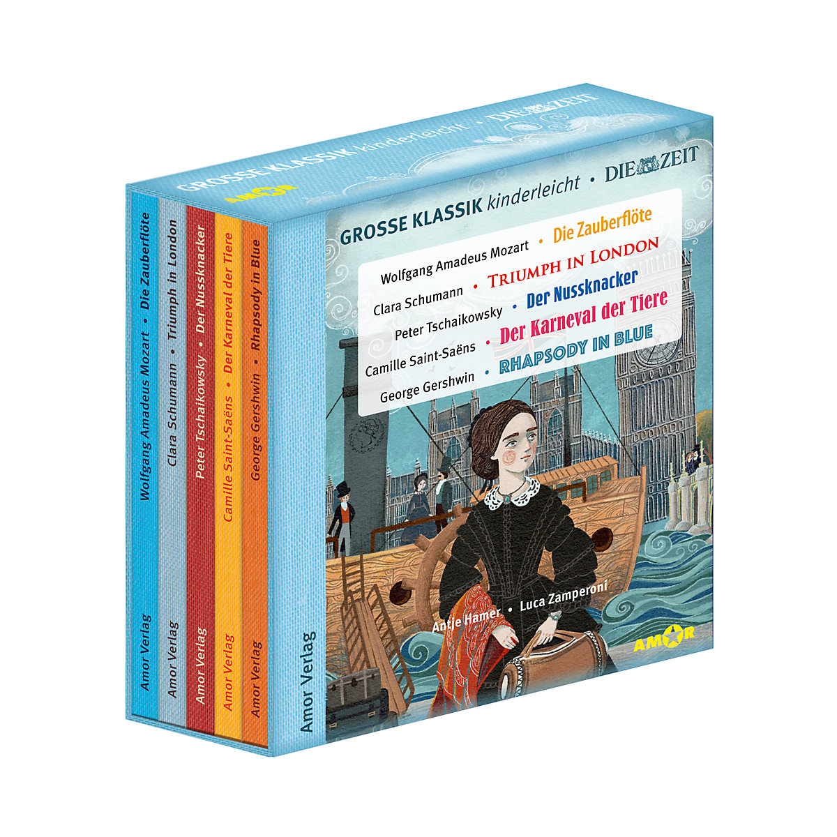 Große Klassik kinderleicht. DIE ZEIT-Edition. (5 CDs Lesungen mit Musik) 5 Audio-CD