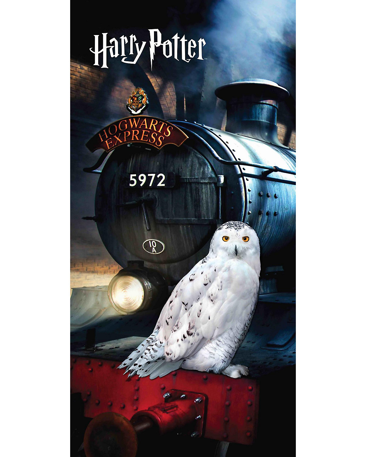 Strand- & Badetuch Harry Potter-Hedwig 70 x 140 cm