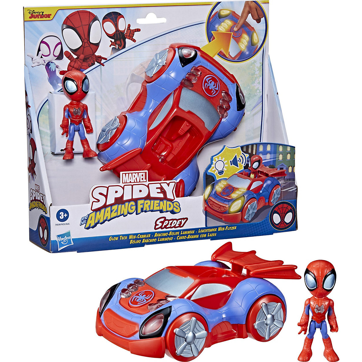 Marvel Spidey and His Amazing Friends Leuchtender Web-Flitzer