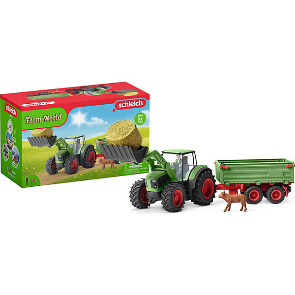 Schleich Farm World 42379 Traktor mit Anhänger