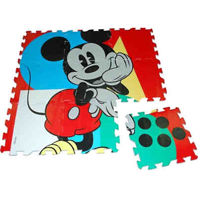Puzzlematte/Fußbodenpuzzle Disney Mickey Mouse, 9 Teile, inkl. Tasche