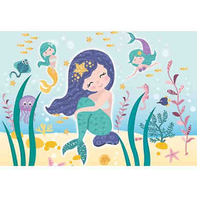 Einladungskarten Kleine Meerjungfrau, 8 Stück inkl. Kuvert