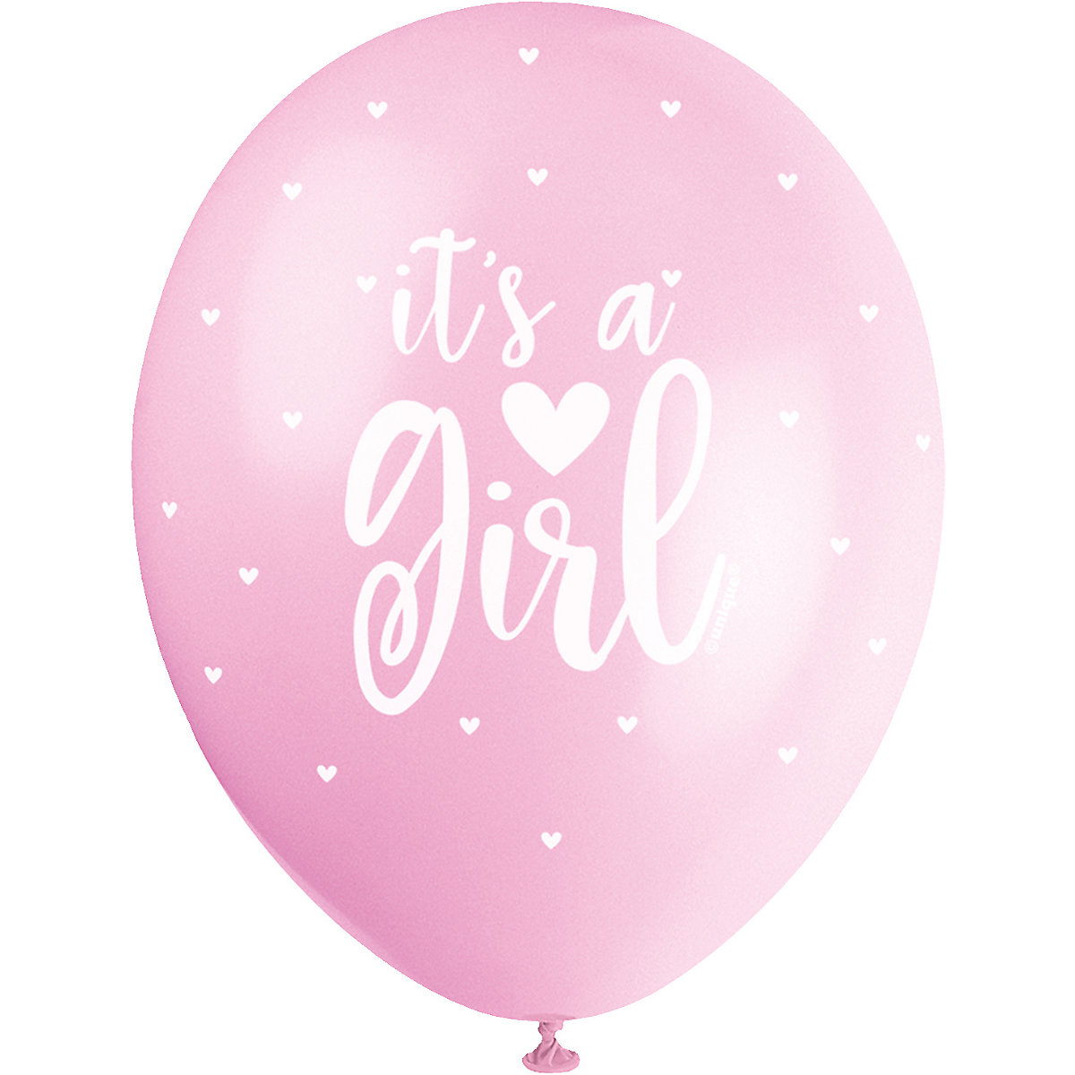 PARTYSTROLCHE® Luftballons It's a Girl Latex 29 cm 5 Stück