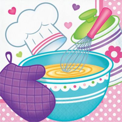 PARTYSTROLCHE® Servietten Chefkoch 33 cm 16 Stück