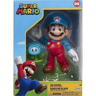 Super Mario Figur 08 Ice Mario with Flower, 10 cm