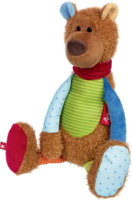 Image of Bär, Patchwork Sweety, 37 cm (42969) braun-kombi
