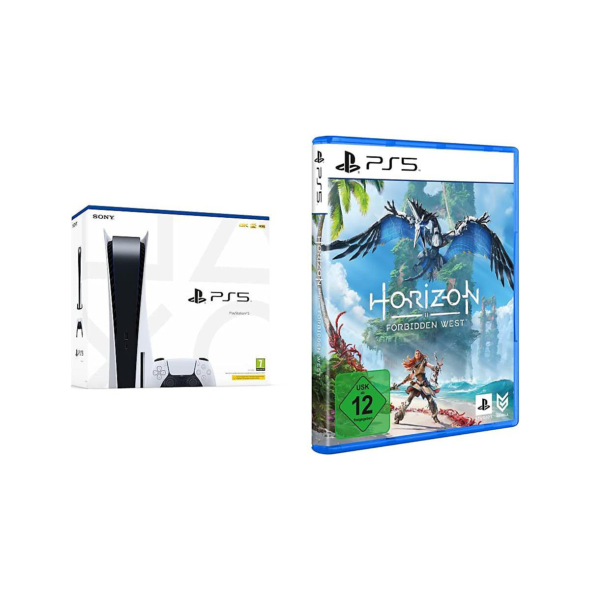 Sony PS5 Playstation 5 Konsole mit Laufwerk inkl. Horizon Forbidden West