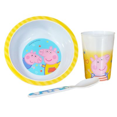 Minnie Maus Kinderservice mit Teller Müslischüssel Trinkb Geschirr Set 3 Teilig 