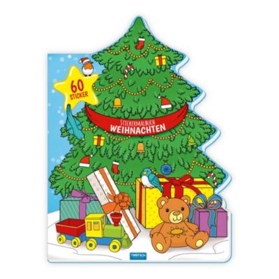 Image of Buch - Trötsch Stickermalbuch Weihnachten