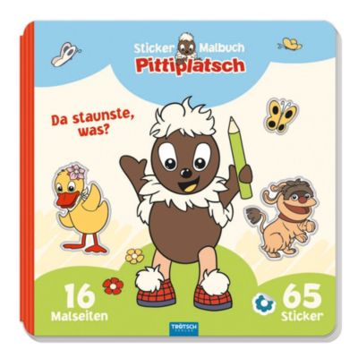 Image of Buch - Trötsch Unser Sandmännchen Malbuch Stickermalbuch Pittiplatsch