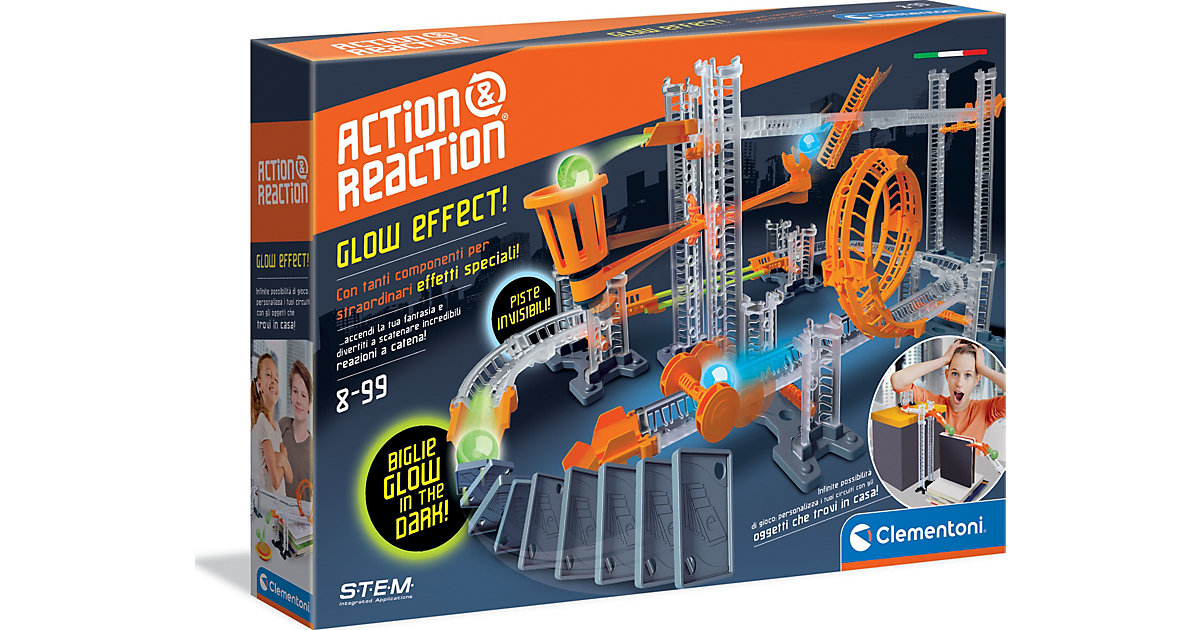 Spielzeug: Clementoni Action & Reaction - Glow Effect