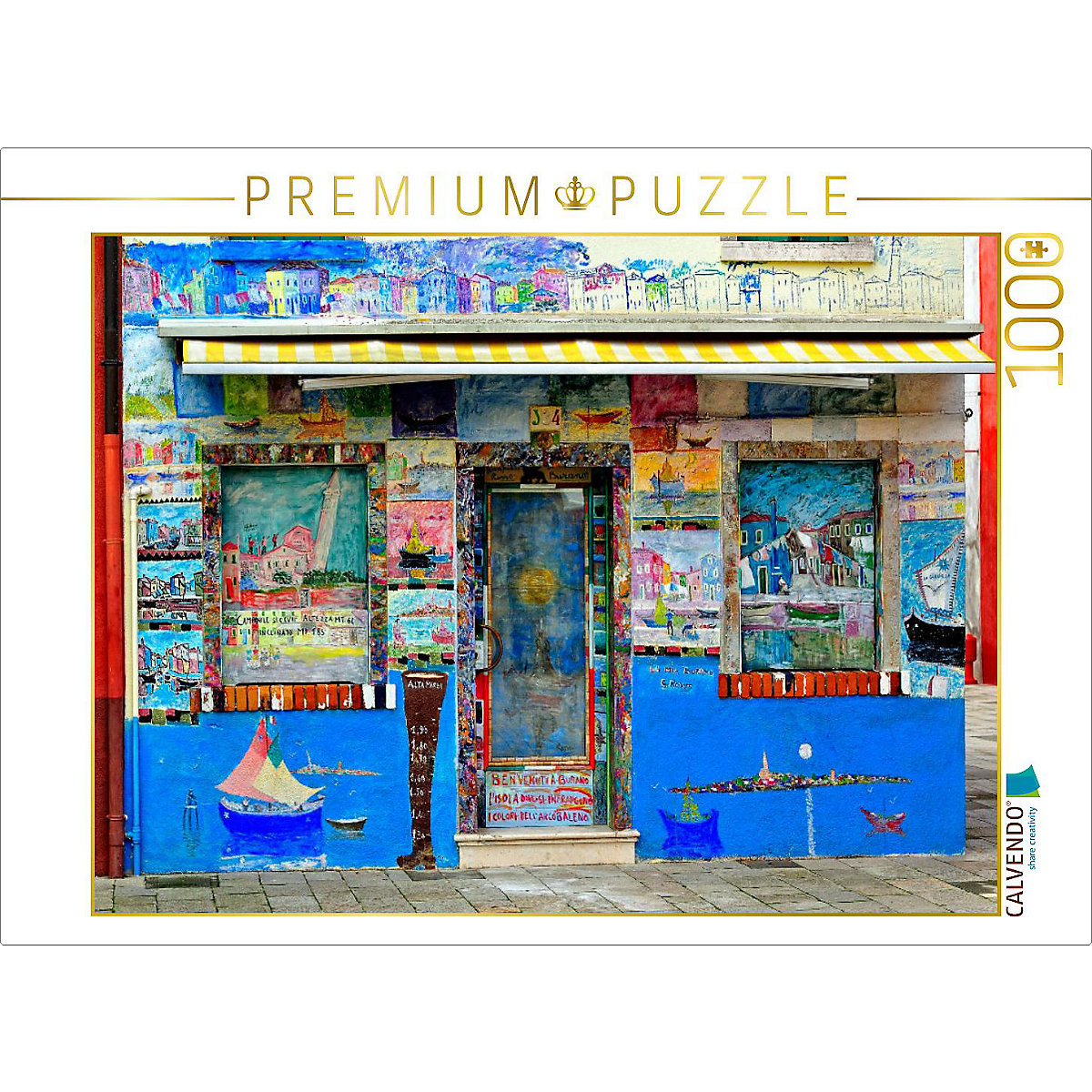 CALVENDO® Puzzle CALVENDO Puzzle Ein liebevoll bemaltes Haus auf der Insel Burano 1000 Teile Foto-Puzzle für glückliche Stunden