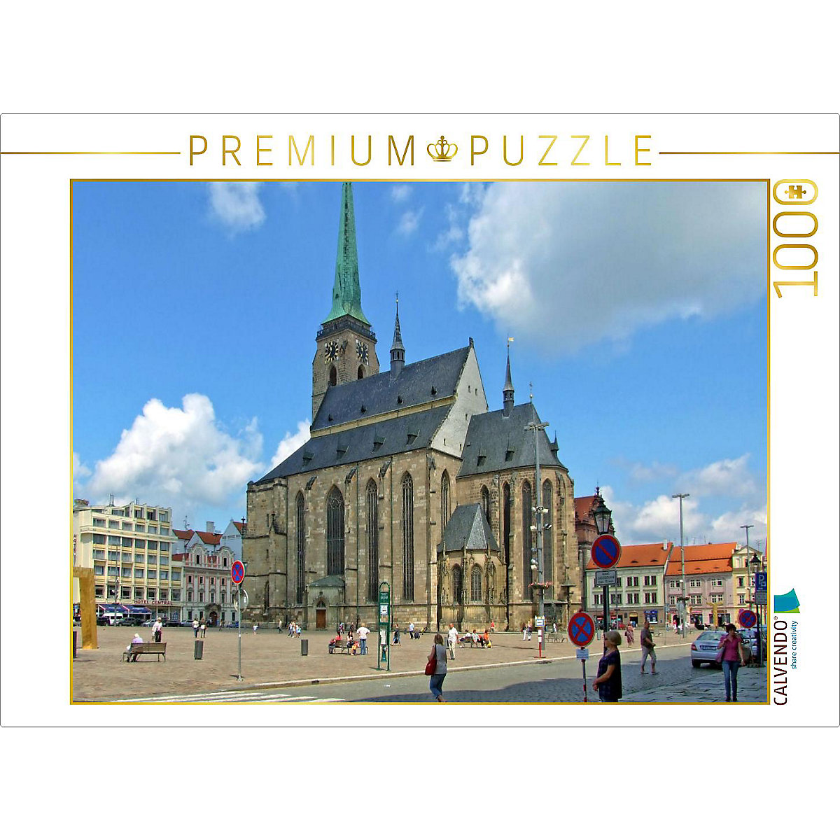 CALVENDO® Puzzle CALVENDO Puzzle Pilsens Kathedrale St. Bartholomäus Ihr Turm ist mit 102 26 m der höchste Kirchturm von Tschechien 1000 Teile Foto-Puzzle für glückliche Stunden